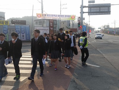 (2015.03.30)모계고등학교 환경교육 교통봉사