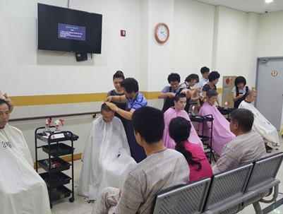 (2016.07.26)싱그린 이미용 전문봉사단 양성교육 17회차-이미용 실습(청도병원)