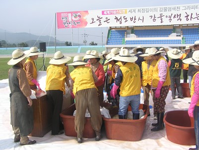 (2008.10.06)감물염색 자원봉사