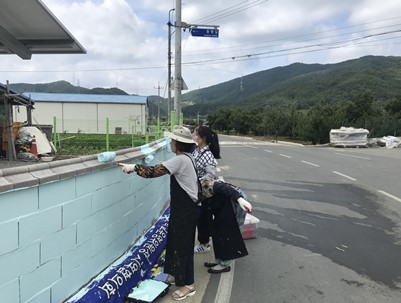 (2019.07.09)청도알록달록 벽화봉사단 벽화봉사(풍각면 화산리)1일차