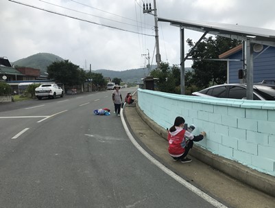 (2019.07.16)청도알록달록 벽화봉사단 벽화봉사(풍각면 화산리)2일차