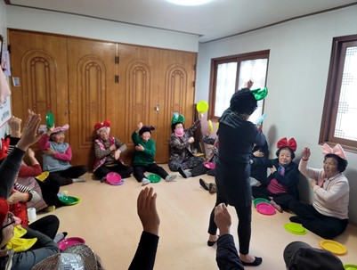 (2024.2.15) 청도군 웃음운동 봉사활동 현장