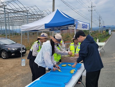 (2025.10.26)반시마라톤 대회 - 먹거리, 급수대, 교통봉사